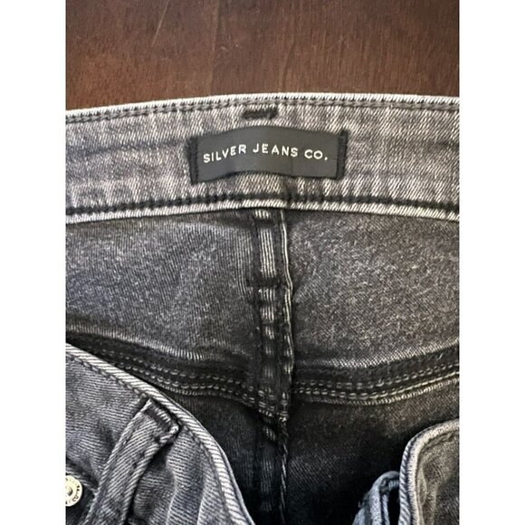 Women's Silver Jeans Co. Black 5 Button Fly Jeans Size 34 [EXCELLENT] - Picture 5 of 9